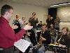 2007: Hubertus Noske übt mit der Second Star Band nach bestandener Dirigentenprüfung